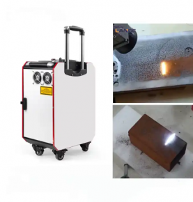 Trolley Case Type Laser Cleaning Machine For Metal Rust Removal Oil Grease Clean